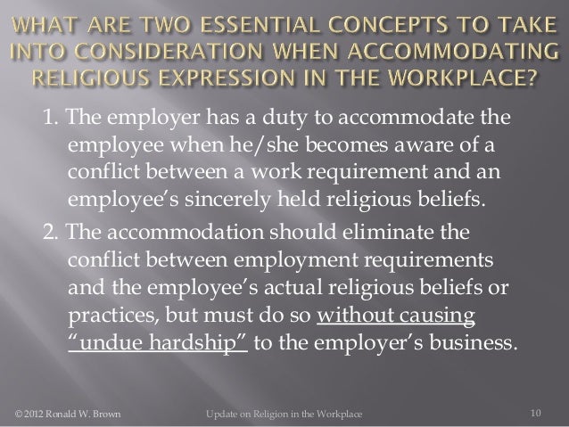 requesting sundays off for religious reasons religious accommodation in the workplace